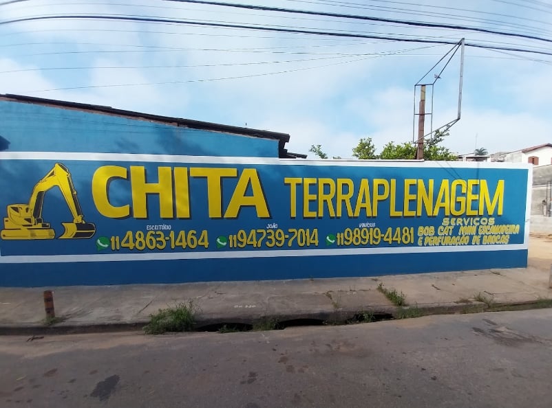 empresa chita realiza diversos serviços relacionados a terraplenagem